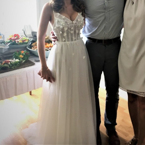 Custom made Bridal gown, bridal shower/prom dress - Picture 5 of 6